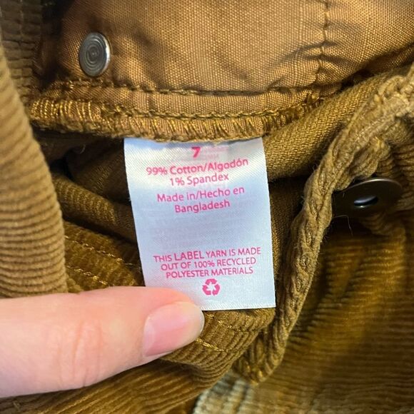 No Boundaries Tan High Rise Sculpting Skinny Corduroy Pants Size 7 - Picture 5 of 5